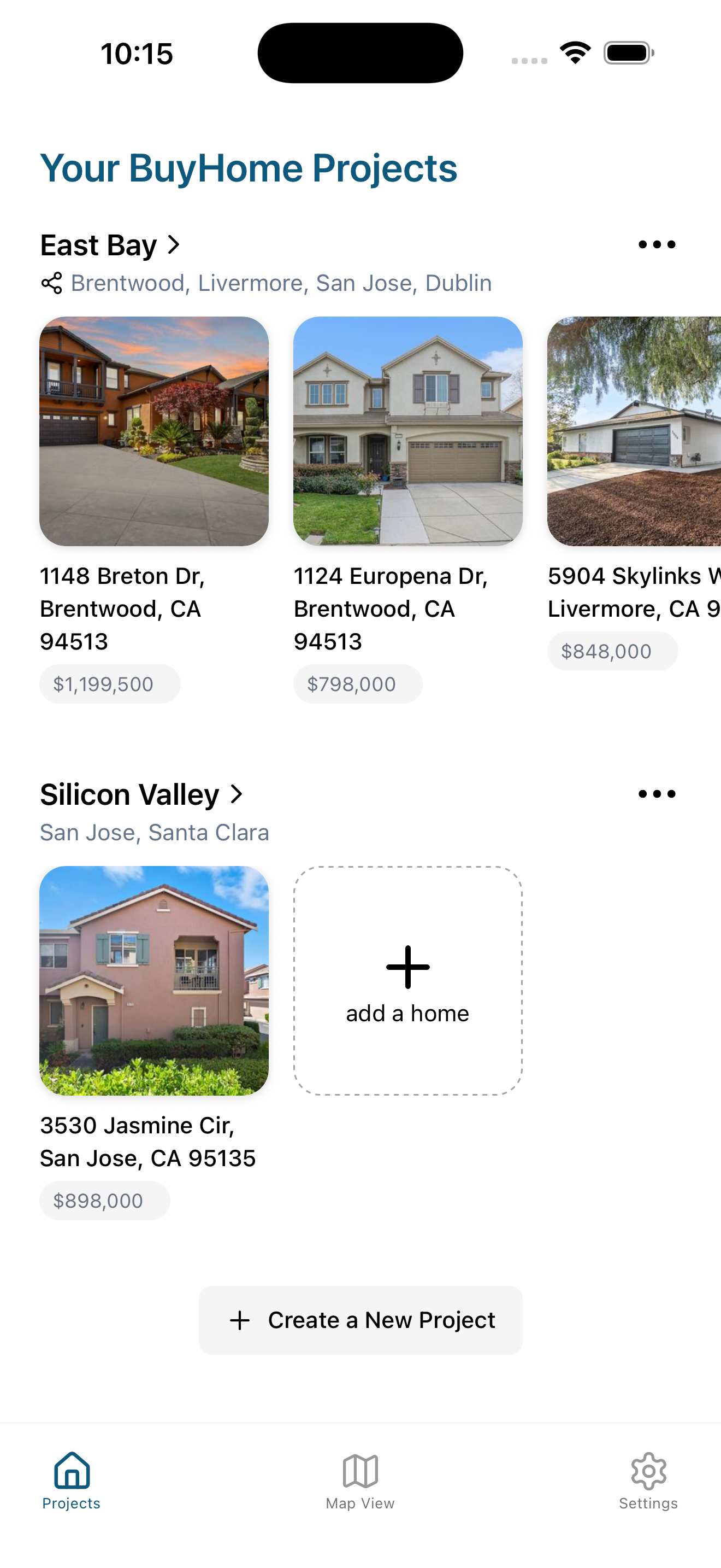 BuyHome Notebook Screenshot